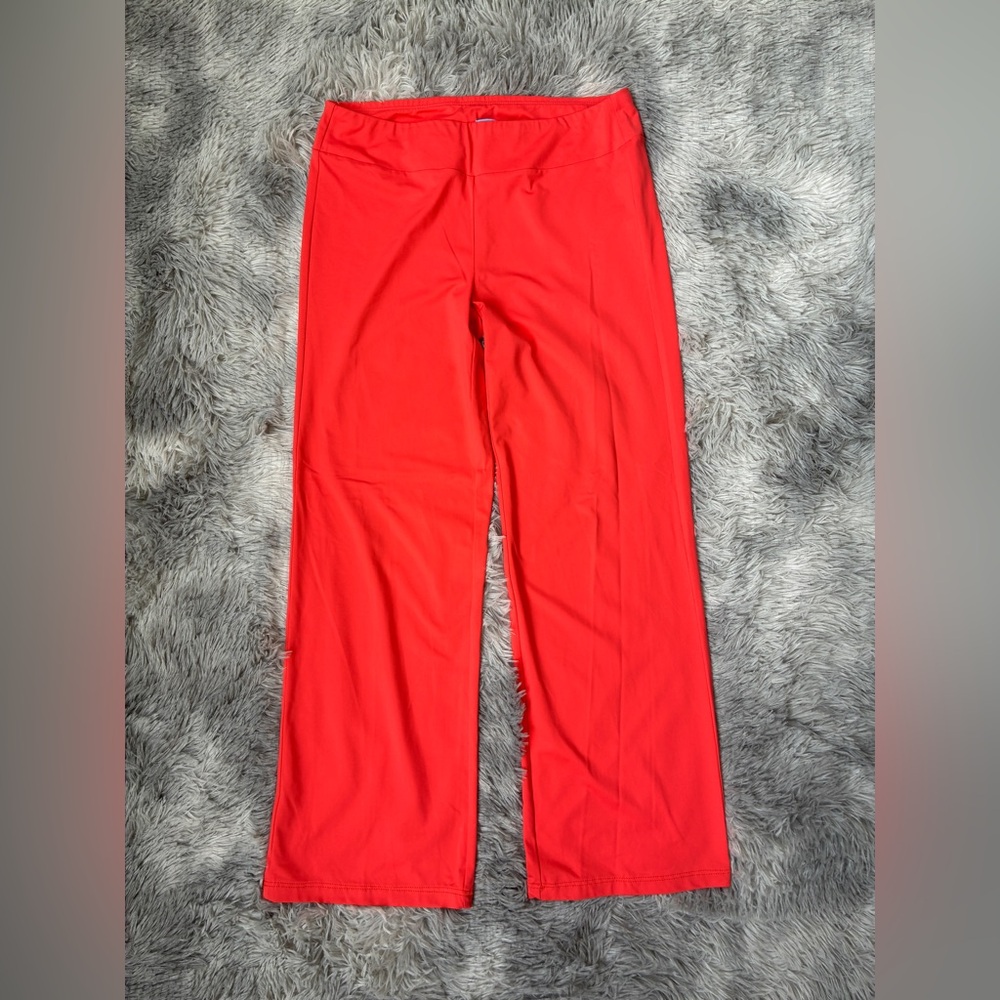 J. McLaughlin Medium Catalina Cloth Coral Pink Straight Leg Pants
